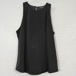 Banana Republic Women's Sleeveless Pleated Top Size L‎ Flowy Minimalist Luxury